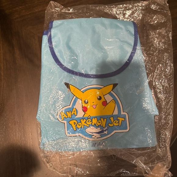 Vintage Pokemon ANA Airlines Kids Blue Backpack